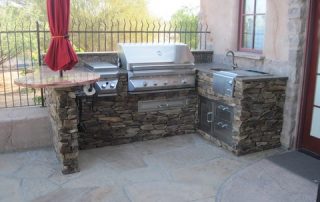 Custom Stone and Marble BBQ