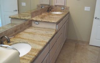 Bathroom granite counter