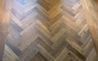 Custom Pattern Hardwood Floor Entry