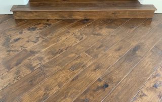 Installlation Custom Made Wood Floor & Stairs