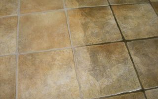 During Tile Cleaning